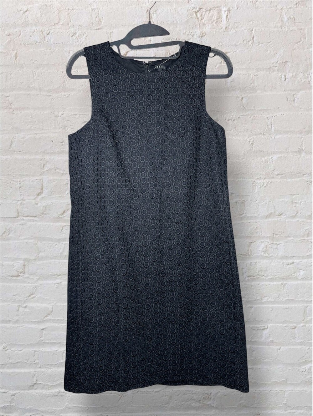 Theory Gwideen Dress Black 60's Mod Quiet Lux Scandi Clean